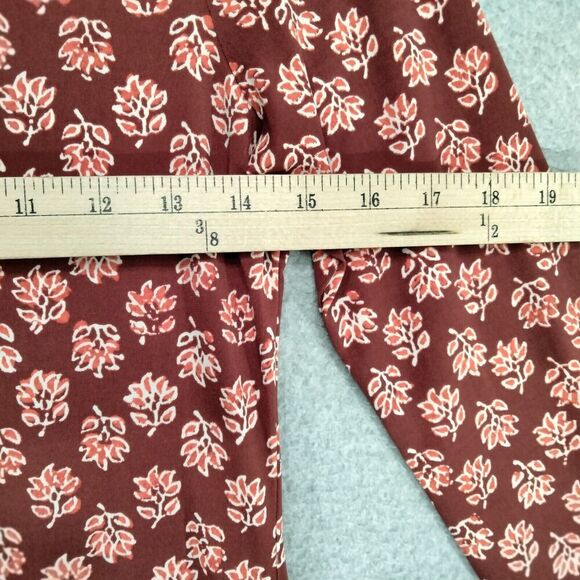 Michael Kors Sheath Dress Womens Size XS Burgundy Floral Stretch Long Sleeve - Picture 6 of 12